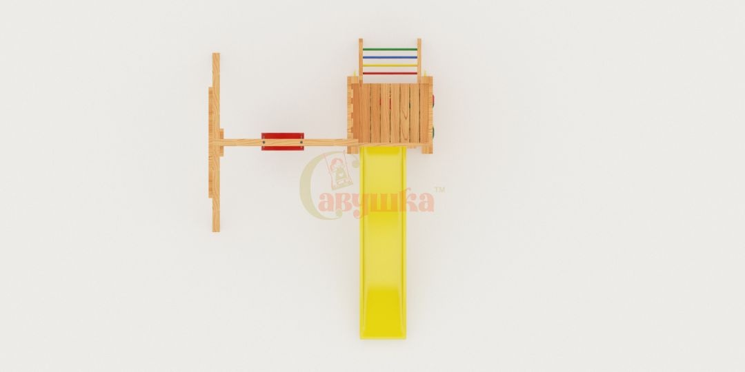 Детская площадка Савушка Мастер 6 с качелями - 4 сезона